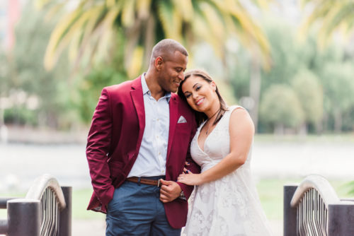 Lake Eola engagement photography