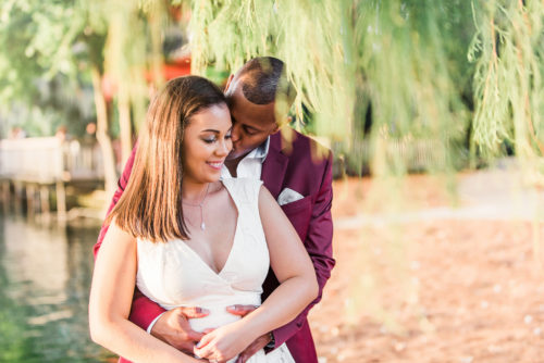 Lake Eola engagement photography