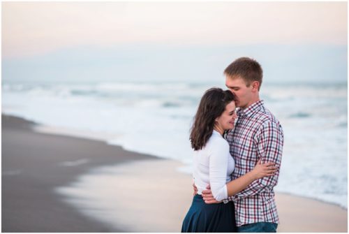 Melbourne beach engagement photography