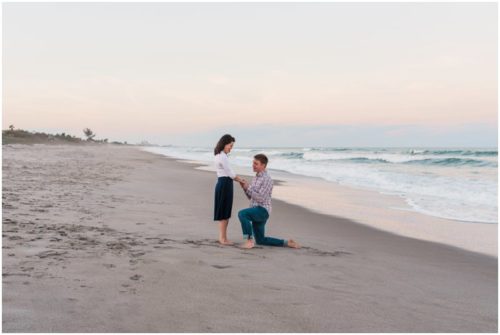 Melbourne beach engagement photography
