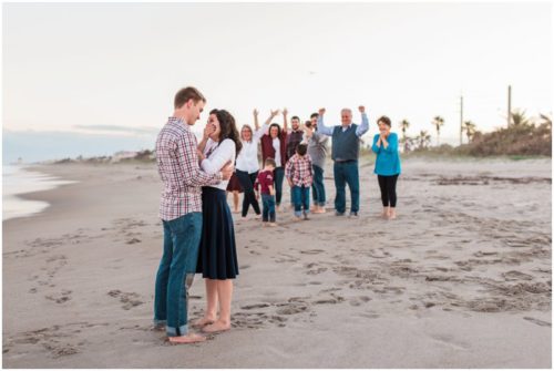Melbourne beach engagement photography