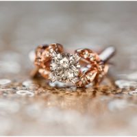 Engagement ring at Up the Creek Farms engagement