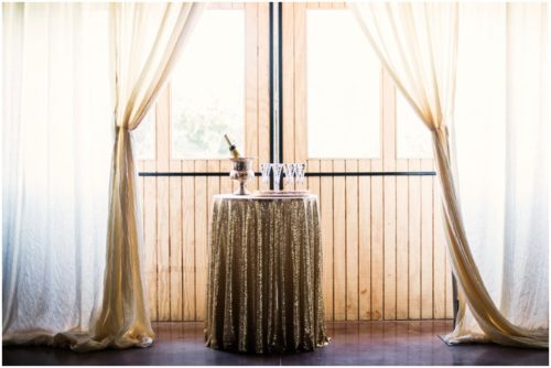 Inside the boathouse at Up the Creek Farms engagement