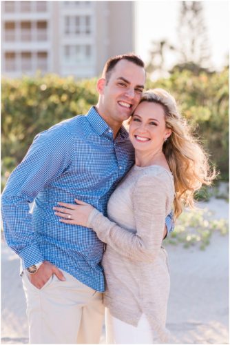 pretty couple just engaged at Vero Beach Engagement