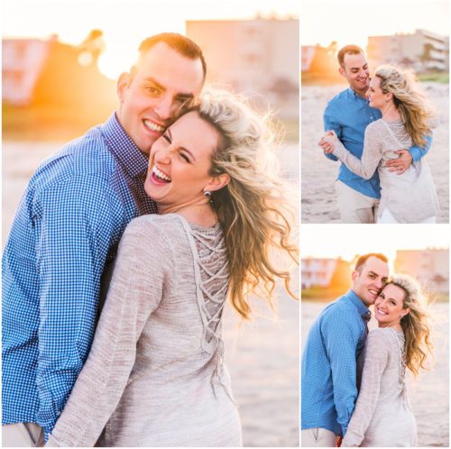 laughing at Vero Beach Engagement