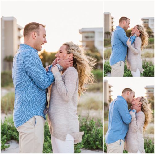couple kissing