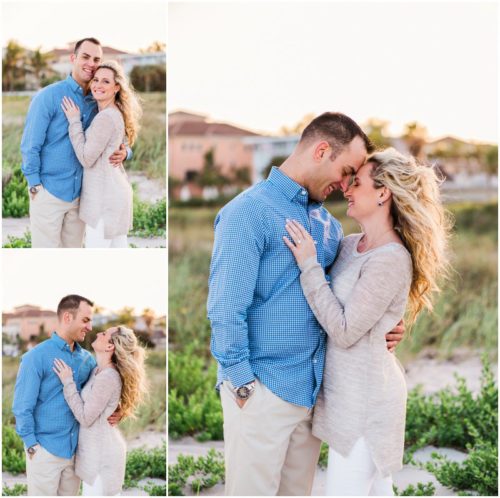 happy couple at Vero Beach Engagement
