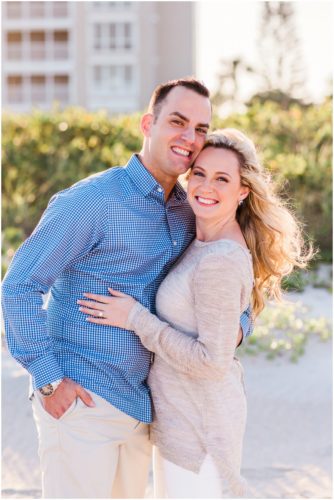 happy couple at Vero Beach Engagement