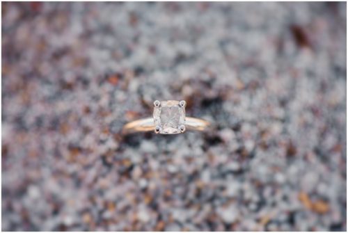 engagement ring stuck in sand during south Florida engagement