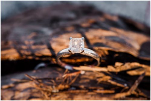 engagement ring on coconut during south Florida engagement