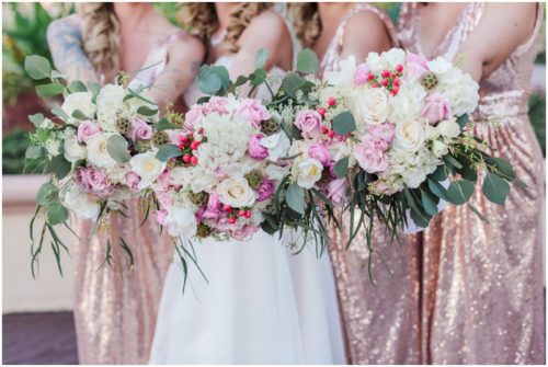 Flowers at Crystal Ballroom Wedding