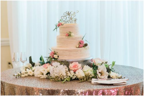 Cake at Crystal Ballroom Wedding