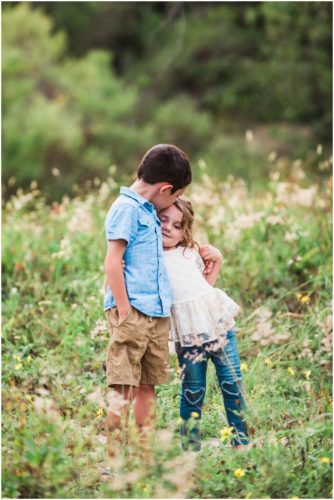 Melbourne Florida Family Photographer brother and sister arms around each other photo by Liz Cowie Photography