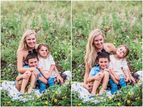 Melbourne Florida Family Photographer mom sitting with kids photo by Liz Cowie Photography