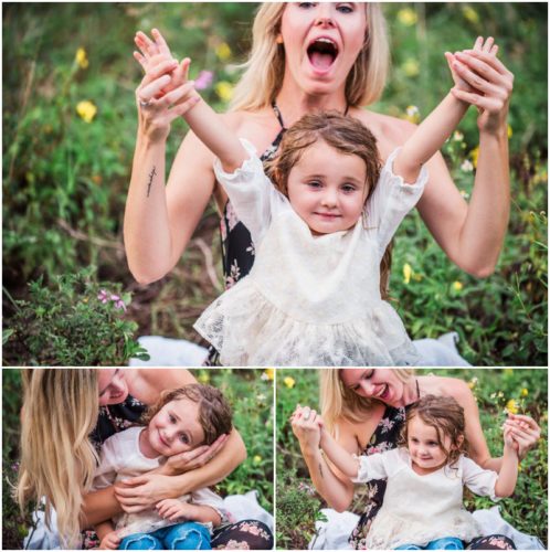 Melbourne Family photographer having fun with little girl photo by Liz Cowie Photography