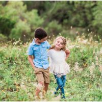 Melbourne Florida Family Photographer brother and sister arms around each other photo by Liz Cowie Photography