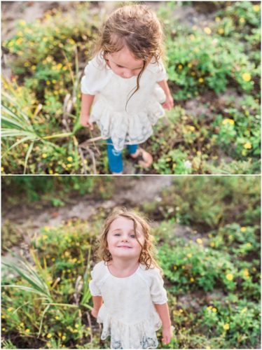 Melbourne Florida Family Photographer little girl on path in woods photo by Liz Cowie Photography