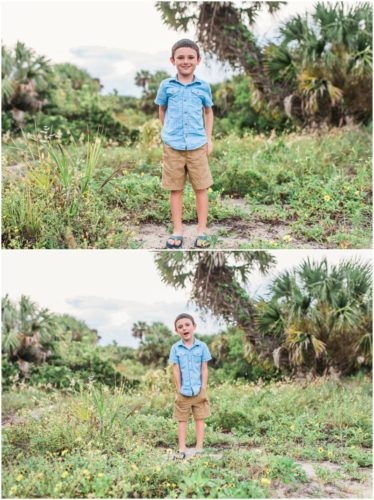 Melbourne Florida Family Photographer little boy in woods photo by Liz Cowie Photography