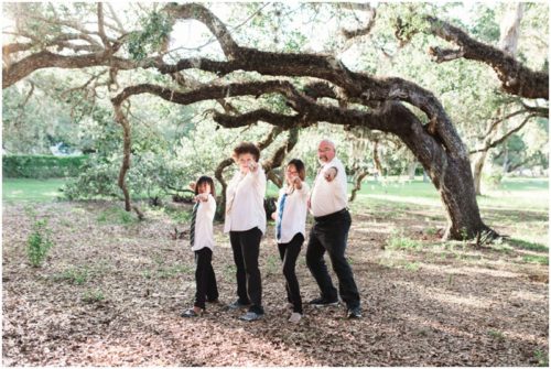 Fun family portraits in Vero Beach family with wands