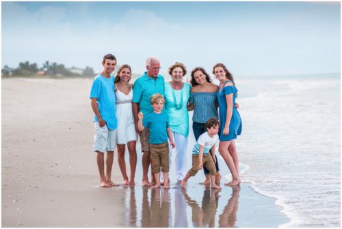 Grandparents with kids Melbourne Beach Family Photography