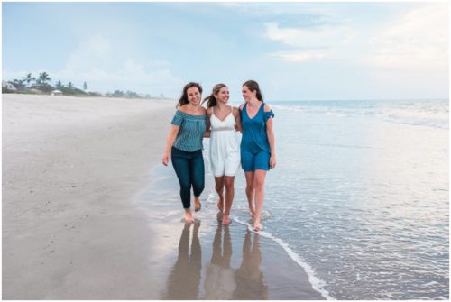 Cousins in blue Melbourne Beach Family Photography