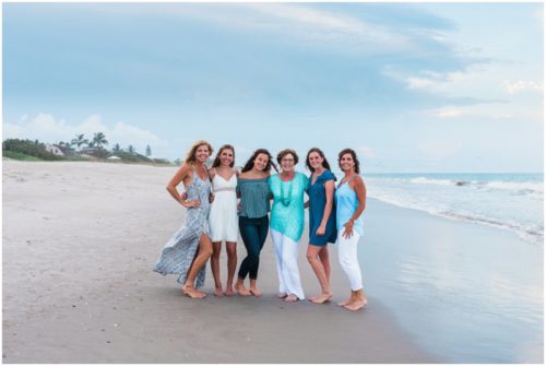 All the girls on the beach Melbourne Beach Family Photography