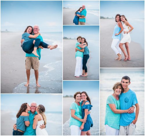 Fun on the beach with grandparents Melbourne Beach Family Photography