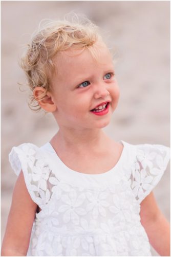 Two year old portrait during Melbourne Beach Family Portraits
