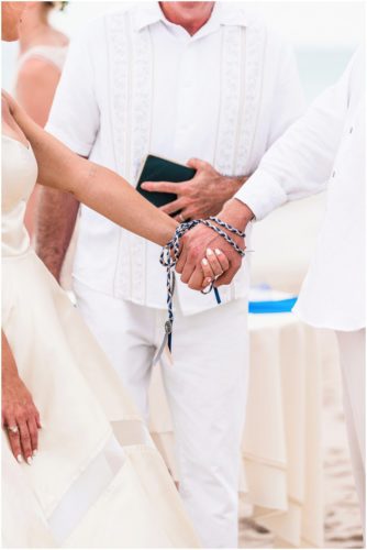 knot tying ceremony gorgeous melbourne beach wedding