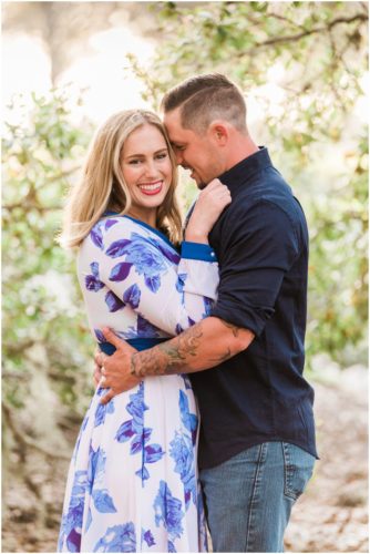 Couple together during Vero Beach engagement