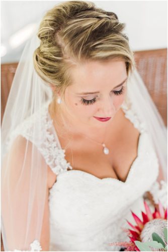 Bridal portrait at Up the Creek Farms Wedding