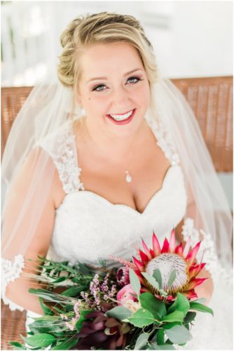 Bridal portrait at Up the Creek Farms Wedding