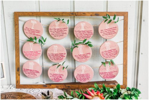 Guest cards at Up the Creek Farms Wedding