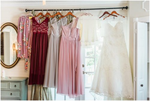 Wedding gown at Up the Creek Farms Wedding