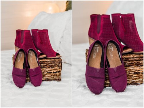 Tom's wedding shoes at Up the Creek Farms Wedding