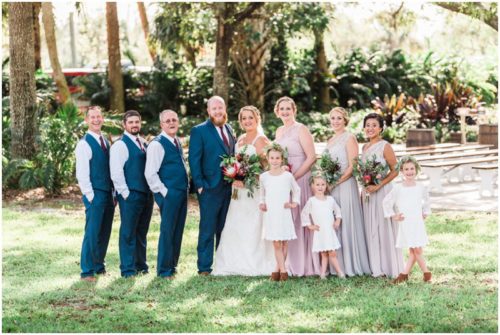 Bridal Party at Up the Creek Farms Wedding