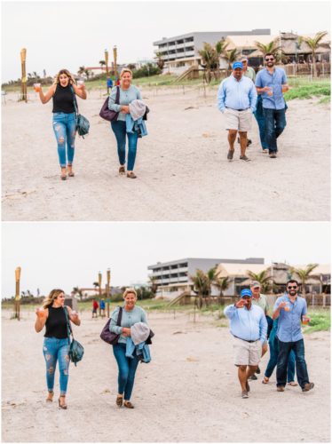 Brides sees parents for first time during cocoa beach proposal