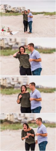 Brides sees parents for first time during cocoa beach proposal