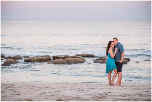 Exposed rocks during Beach Engagement