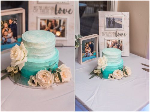 Ombre wedding cake Satellite Beach Wedding
