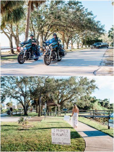 Police escort Satellite Beach Wedding