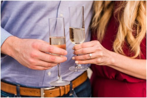 Cheers during Cocoa Beach surprise proposal