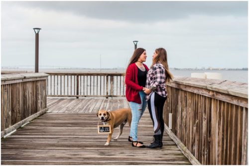 couple together during Florida proposal