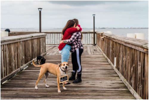 hugging during Florida proposal