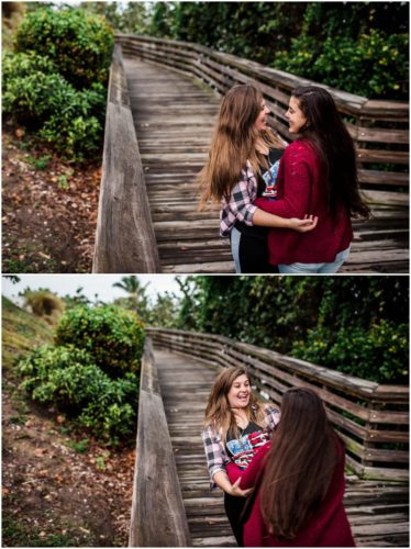 on the boardwalk during Florida proposal
