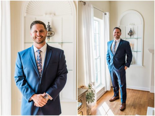 Groom getting ready during Bellewood Plantation wedding, Vero Beach, Florida