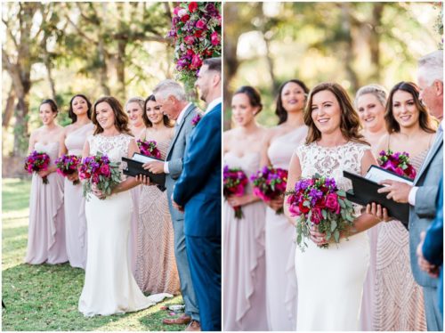 Ceremony during Bellewood Plantation wedding, Vero Beach, Florida