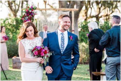 Happy couple during Bellewood Plantation wedding, Vero Beach, Florida