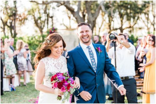 Happy couple during Bellewood Plantation wedding, Vero Beach, Florida
