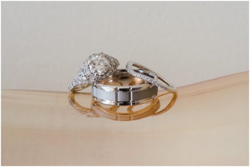 wedding bands during Bellewood Plantation wedding, Vero Beach, Florida